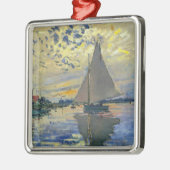 Claude Monet - Sailboat bei Le Petit-Gennevilliers Ornament Aus Metall (Links)