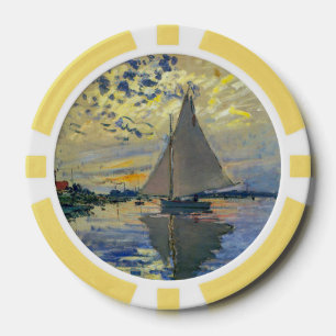 Claude Monet - Sailboat bei Le Petit-Gennevilliers Pokerchips