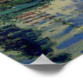 Claude Monet - Sailboat bei Le Petit-Gennevilliers Poster (Ecke)