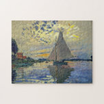 Claude Monet - Sailboat bei Le Petit-Gennevilliers Puzzle<br><div class="desc">Sailboat at Le Petit-Gennevilliers / Voilier au Petit-Gennevilliers - Claude Monet,  1874</div>