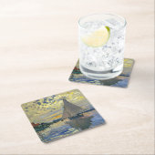 Claude Monet - Sailboat bei Le Petit-Gennevilliers Rechteckiger Pappuntersetzer (Vor Ort)