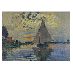 Claude Monet - Sailboat bei Le Petit-Gennevilliers Schneidebrett