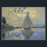 Claude Monet - Sailboat bei Le Petit-Gennevilliers Seidenpapier<br><div class="desc">Sailboat at Le Petit-Gennevilliers / Voilier au Petit-Gennevilliers - Claude Monet,  1874</div>