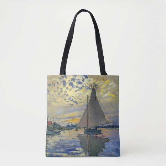 Claude Monet - Sailboat bei Le Petit-Gennevilliers Tasche (Vorderseite)
