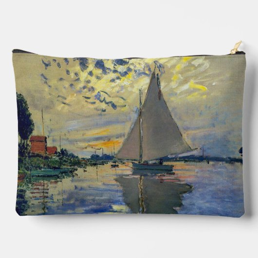 Claude Monet - Sailboat bei Le Petit-Gennevilliers Zubehörtasche (Rückseite)