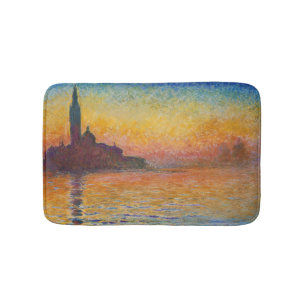 Claude Monet - San Giorgio Maggiore bei Dämmerung Badematte