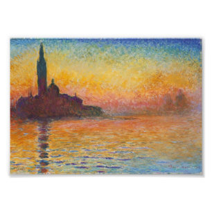 Claude Monet - San Giorgio Maggiore bei Dämmerung Fotodruck