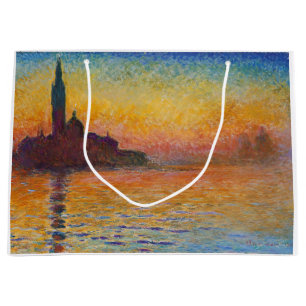 Claude Monet - San Giorgio Maggiore bei Dämmerung Große Geschenktüte