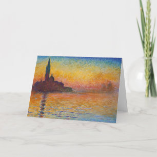 Claude Monet - San Giorgio Maggiore bei Dämmerung Karte