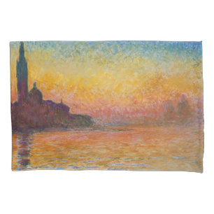 Claude Monet - San Giorgio Maggiore bei Dämmerung Kissenbezug