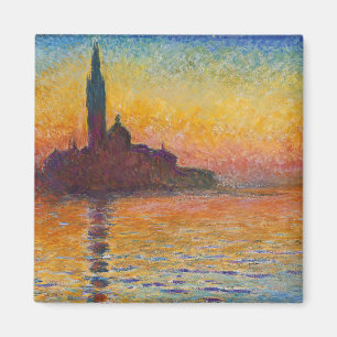 Claude Monet - San Giorgio Maggiore bei Dämmerung Magnet