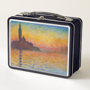Claude Monet - San Giorgio Maggiore bei Dämmerung Metall Brotdose