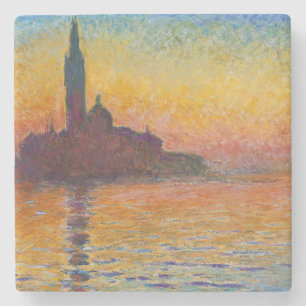 Claude Monet - San Giorgio Maggiore bei Dämmerung Steinuntersetzer