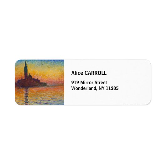 Claude Monet - San Giorgio Maggiore - Museo Canton (Vorne)