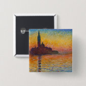 Claude Monet - San Giorgio Maggiore - Museo Canton Button (Vorne & Hinten)