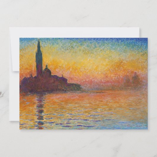 Claude Monet - San Giorgio Maggiore - Museo Canton Einladung (Vorderseite)