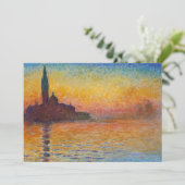 Claude Monet - San Giorgio Maggiore - Museo Canton Einladung (Stehend Vorderseite)