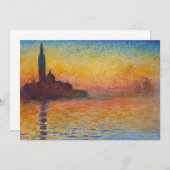 Claude Monet - San Giorgio Maggiore - Museo Canton Einladung (Vorne/Hinten)