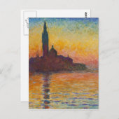 Claude Monet - San Giorgio Maggiore - Museo Canton Postkarte (Vorne/Hinten)