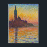 Claude Monet - San Giorgio Maggiore - Museo Canton Postkarte<br><div class="desc">San Giorgio Maggiore in der Dusk ist ein berühmtes und wirklich wunderschönes Gemälde von Claude Monet. Große Monet Geschenke und wunderbare Kunstdrucke.</div>