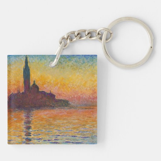 Claude Monet - San Giorgio Maggiore - Museo Canton Schlüsselanhänger (Rückseite)