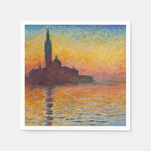 Claude Monet - San Giorgio Maggiore - Museo Canton Serviette (Vorderseite)