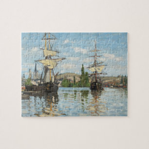 Claude Monet  Schiff auf der Seine in Rouen Puzzle
