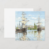 Claude Monet. Schiffe, die auf der Seine in Rouen (Vorne/Hinten)