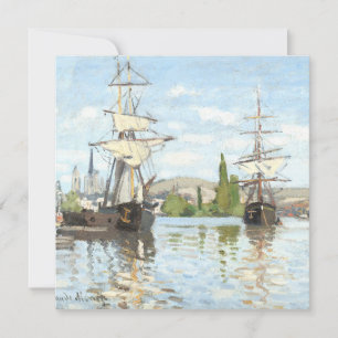 Claude Monet. Schiffe, die auf der Seine in Rouen 