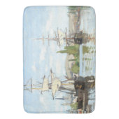 Claude Monet. Schiffe, die auf der Seine in Rouen  Badematte (Vorderseite Vertikal)