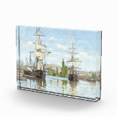 Claude Monet. Schiffe, die auf der Seine in Rouen  Fotoblock (Rechts)