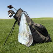 Claude Monet. Schiffe, die auf der Seine in Rouen Golfhandtuch (Gras)