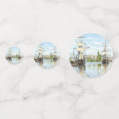 Claude Monet. Schiffe, die auf der Seine in Rouen  Konfetti (Vorderseiten)