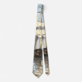 Claude Monet. Schiffe, die auf der Seine in Rouen  Krawatte (Vorderseite)