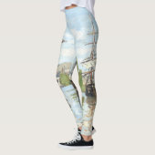 Claude Monet. Schiffe, die auf der Seine in Rouen Leggings (Links)