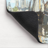 Claude Monet. Schiffe, die auf der Seine in Rouen  Mousepad (Ecke)