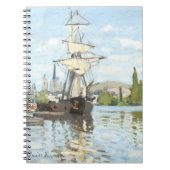 Claude Monet. Schiffe, die auf der Seine in Rouen Notizblock (Vorderseite)