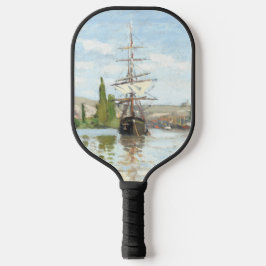 Claude Monet. Schiffe, die auf der Seine in Rouen  Pickleball Schläger