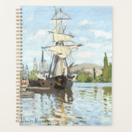 Claude Monet. Schiffe, die auf der Seine in Rouen  Planer