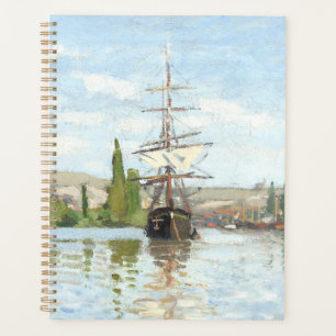 Claude Monet. Schiffe, die auf der Seine in Rouen Planer