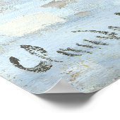 Claude Monet. Schiffe, die auf der Seine in Rouen Poster (Ecke)