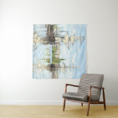 Claude Monet. Schiffe, die auf der Seine in Rouen  Wandteppich (Beispiel (Horizontal))