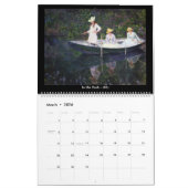 Claude Monet - Schiffe im Wasser Kalender (Mär 2026)