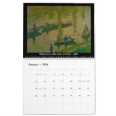 Claude Monet - Schiffe im Wasser Kalender (Feb 2026)