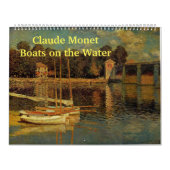 Claude Monet - Schiffe im Wasser Kalender (Titelbild)