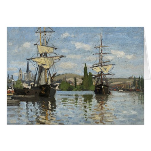 Claude Monet Schiffes auf der Seine (Vorderseite (Horizontal))