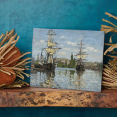 Claude Monet Schiffes auf der Seine Fotoplatte (Seite)