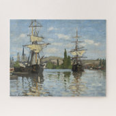 Claude Monet Schiffes auf der Seine Puzzle (Horizontal)