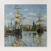 Claude Monet Schiffes auf der Seine Puzzle (Vertikal)