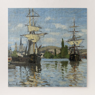 Claude Monet Schiffes auf der Seine Puzzle